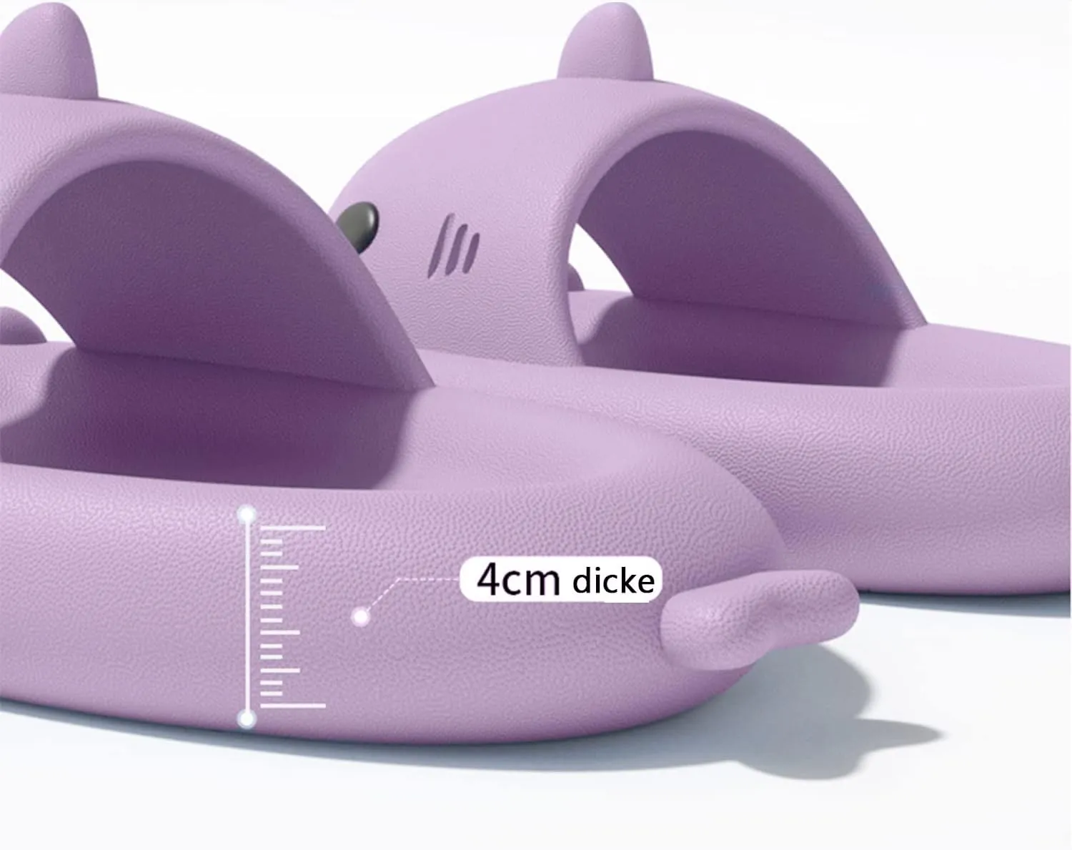 XPKWS Shark Slides for Women and Men Unisex Cloud Slippers Adult Novelty Beach Sandals with Thick Sole
