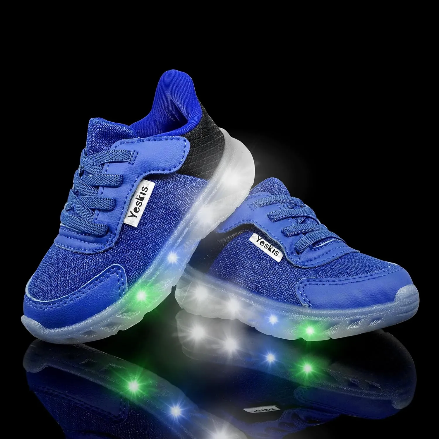 YESKIS Toddler Light Up Shoes Boys Girls Lightweight Breathable Mesh Non-Slip Running Sneakers for Toddler and Little Kid