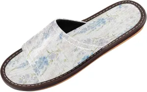 Yuiboo Light Blue and Pink Flowers Men Women Fashion Slippers Ultralight Non Slip Sandals for Indoor Home Home