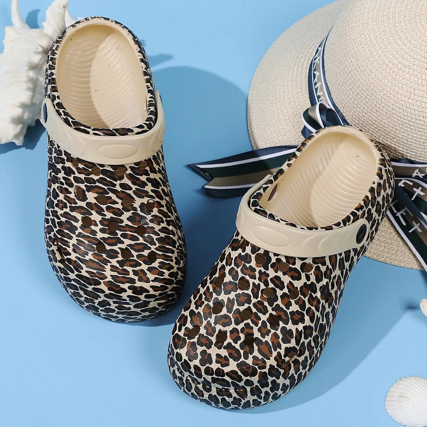 YUKTOPA Women's Platform Clogs Slip On Garden Shoes Lightweight Non Slip Beach Pool Sandals Indoor Outdoor Walking Slippers