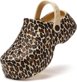 YUKTOPA Women's Platform Clogs Slip On Garden Shoes Lightweight Non Slip Beach Pool Sandals Indoor Outdoor Walking Slippers