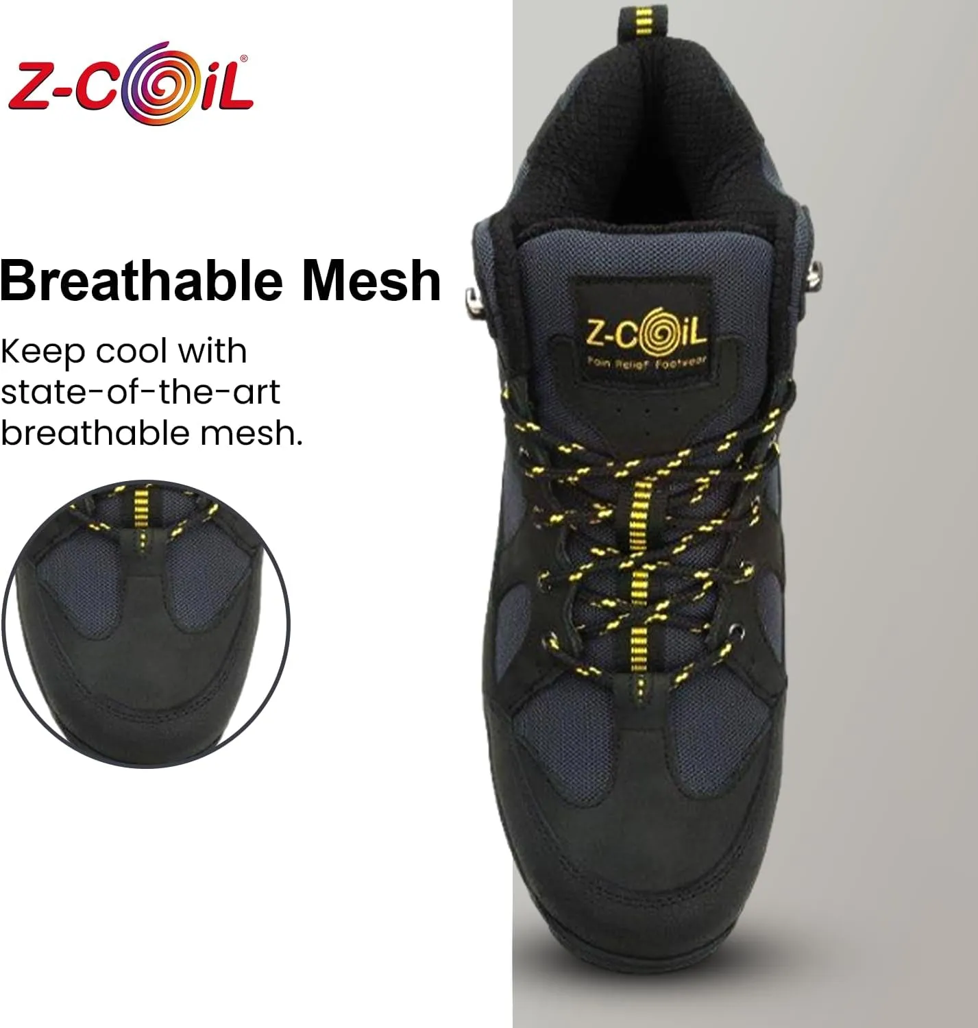 Z-CoiL Women's Outback Pain-Relief Footwear, Safety Toe, Enclosed Coil