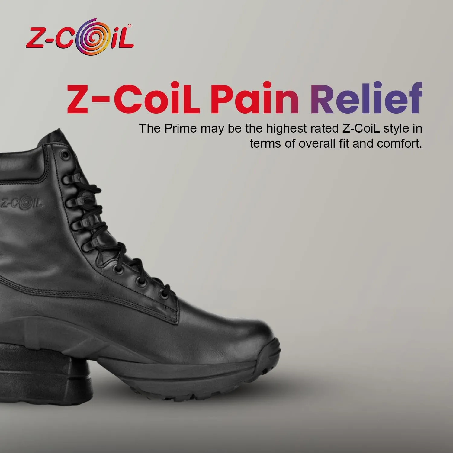 Z-CoiL Women’s Pain Relief Work Boot, Enclosed CoiL, Safety Toe