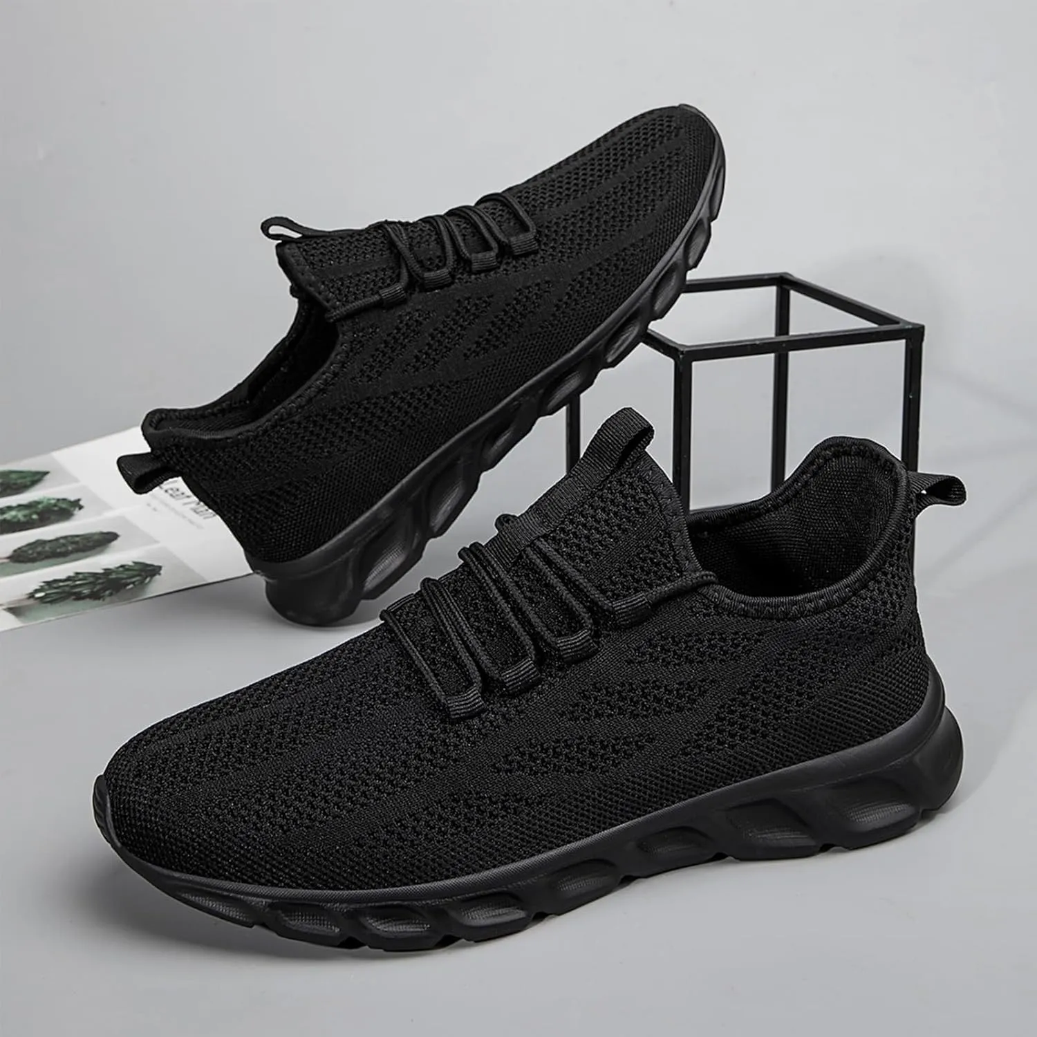 ZGPWZWL Mens Running Shoes Fashion Sneakers Tennis Gym Golf Lightweight Walking Training Jogging Breathable Comfortable Shoes