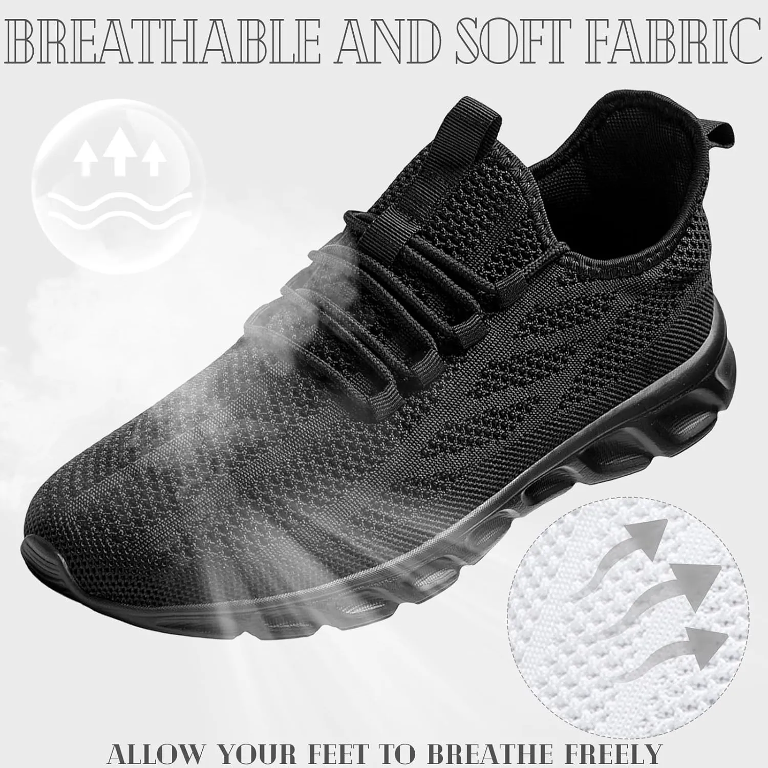 ZGPWZWL Mens Running Shoes Fashion Sneakers Tennis Gym Golf Lightweight Walking Training Jogging Breathable Comfortable Shoes
