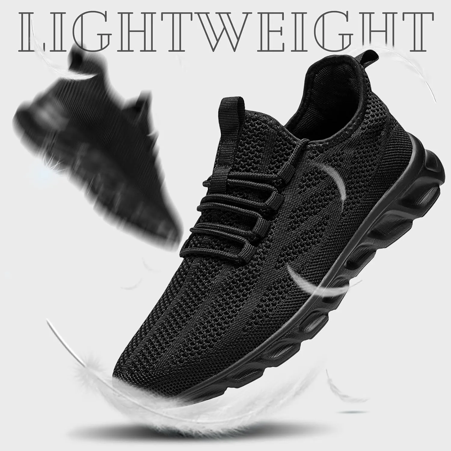 ZGPWZWL Mens Running Shoes Fashion Sneakers Tennis Gym Golf Lightweight Walking Training Jogging Breathable Comfortable Shoes