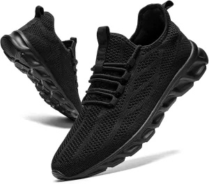 ZGPWZWL Mens Running Shoes Fashion Sneakers Tennis Gym Golf Lightweight Walking Training Jogging Breathable Comfortable Shoes